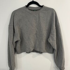 Grey cropped sweater